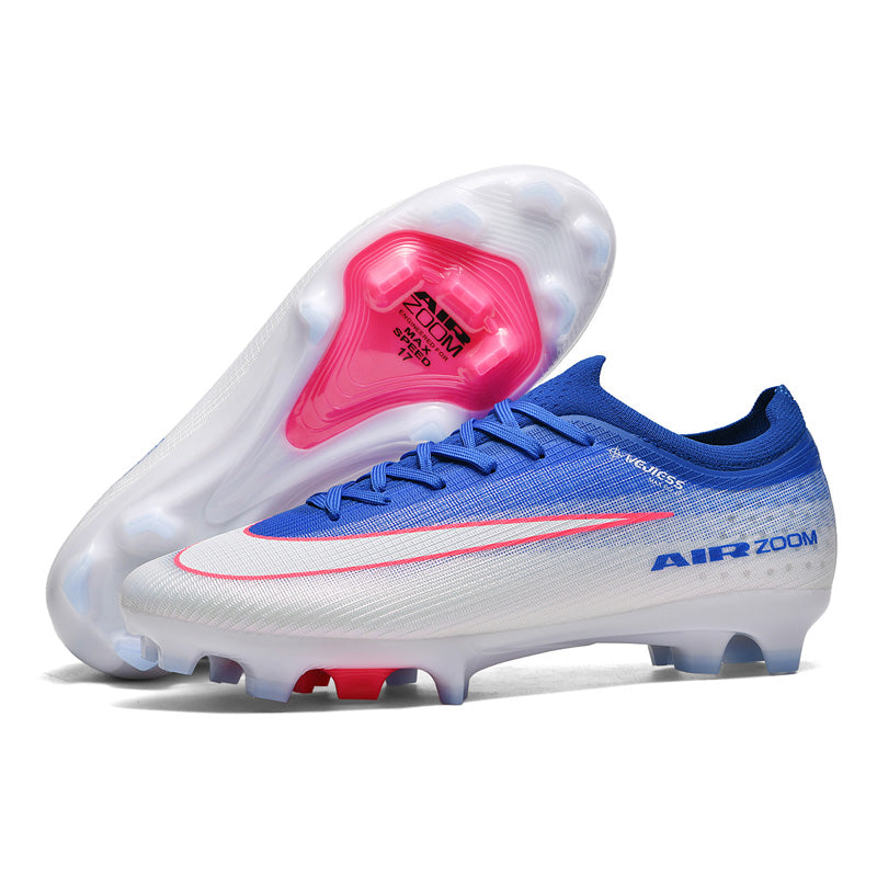 AG Artificial Grass Soccer Cleats, AIR ZOOM Style Breathable Knit Football Shoes, Professional Anti-Slip Athletic Boots for Synthetic Turf-Yinzu2708