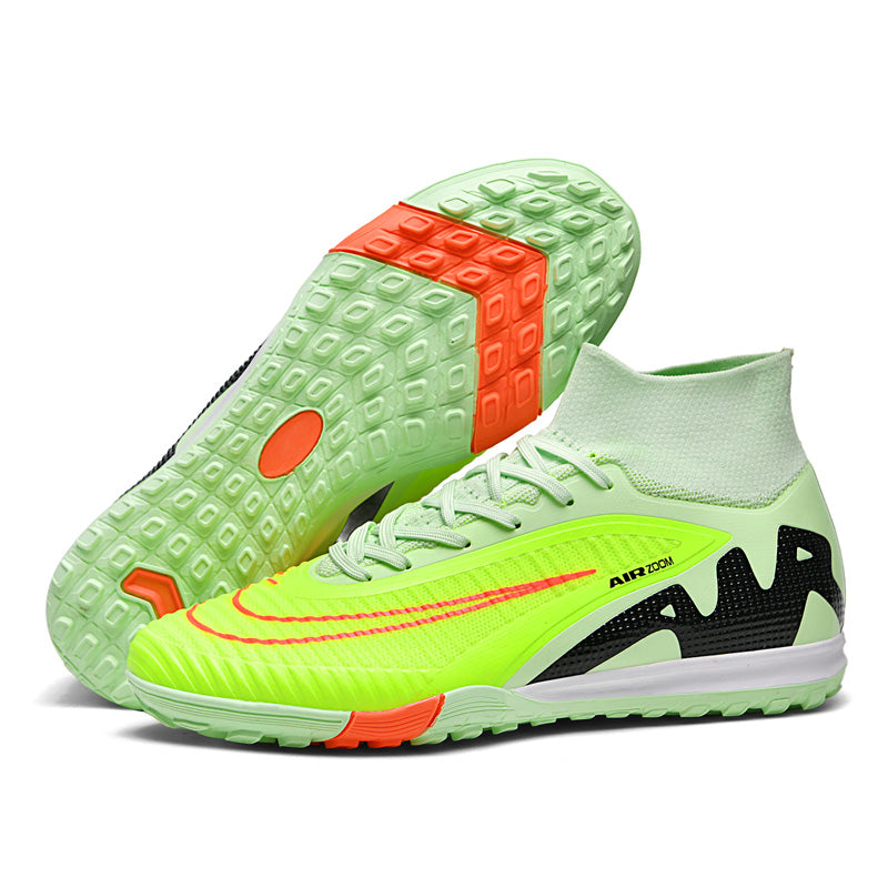 High-Top TF Soccer Cleats with Air Zoom, Turf Football Boots, Speed-Focused Training Sneakers for Artificial Grass, Multiple Colors-Yinzu2699-1