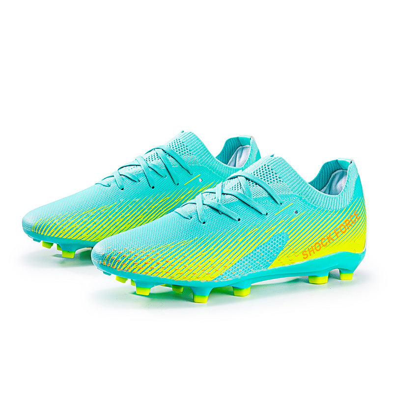 AG Soccer Cleats, Professional Football Boots for Artificial Grass Pitch, Knit Sock Collar Breathable Soccer Shoes for Training & Competition, Multi Color Options-zhuoshi1992