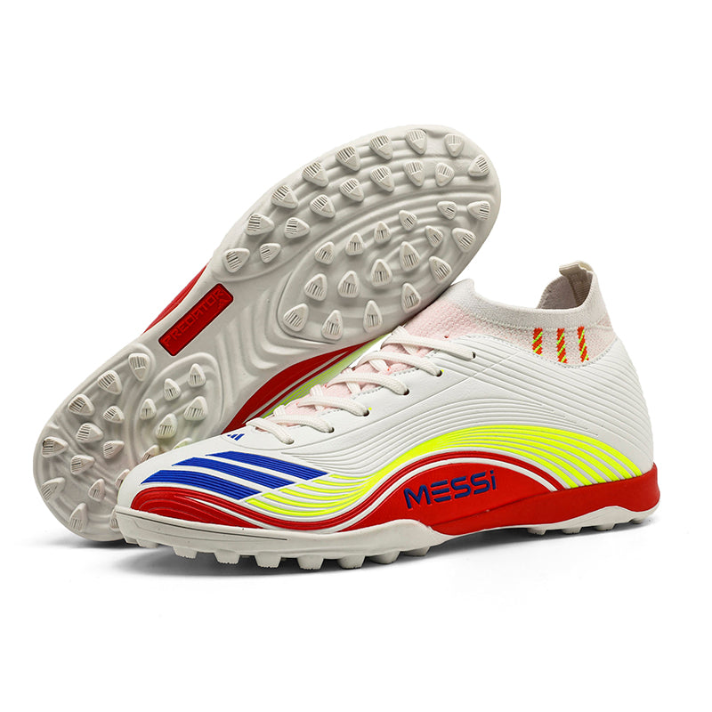Turf Soccer Cleats, Messi-Inspired Breathable Football Shoes, Non-Slip Athletic Training Sneakers for Artificial Turf-Yinzu256