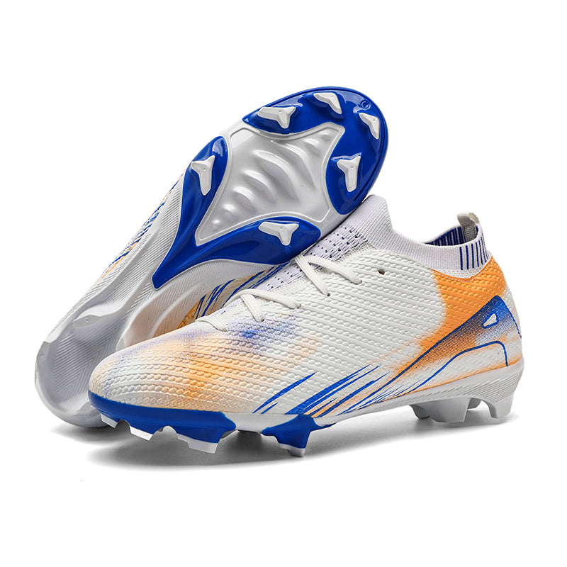 Women AG Soccer Cleats, Knitted Sock Ankle Football Boots, Professional Soccer Shoes for Outdoor Training Match-xuanle258