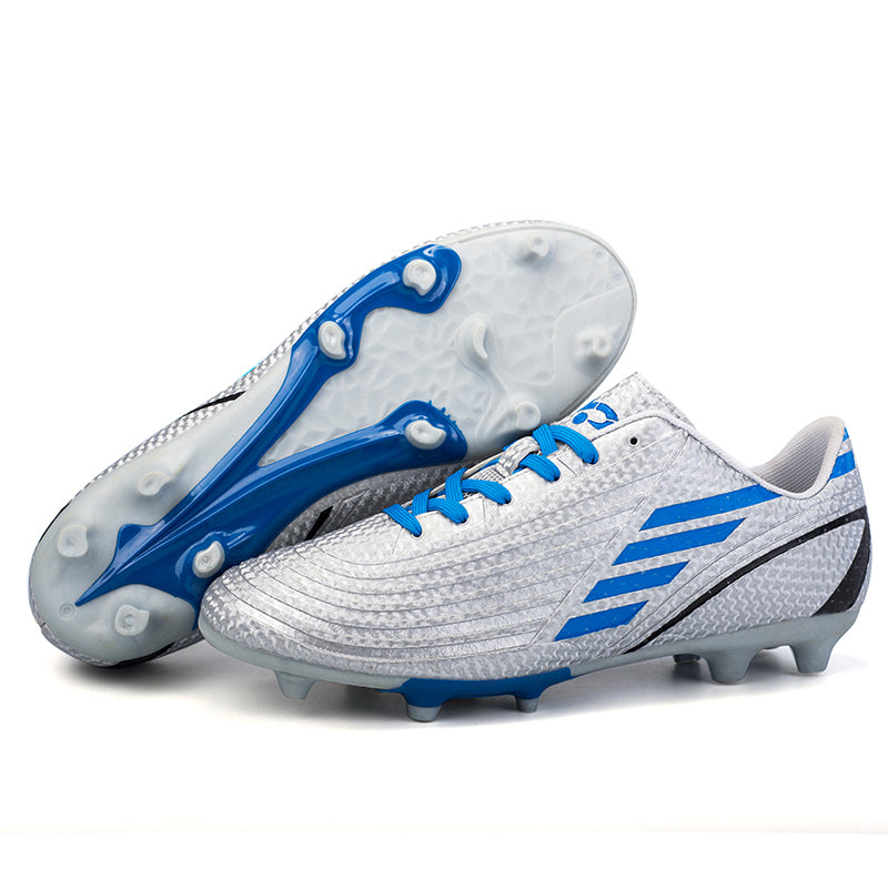 AG Soccer Cleats, Low‑Top Lace‑Up Artificial Grass Football Boots, Textured Embossed Synthetic Upper AG‑Stud Soccer Shoes for Adult & Youth Outdoor Artificial Turf Training & Competitive Matches, Multi‑Color Options-xile-LLN-2017-1-2-3