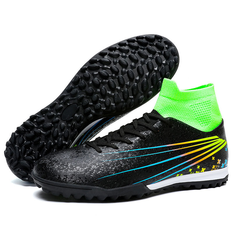 Adult TF Soccer Cleats, Professional Turf Football Shoes for Men, Non-Slip Rubber Studs Breathable Training Sneakers for Outdoor Artificial Grass-zhuoshi2459