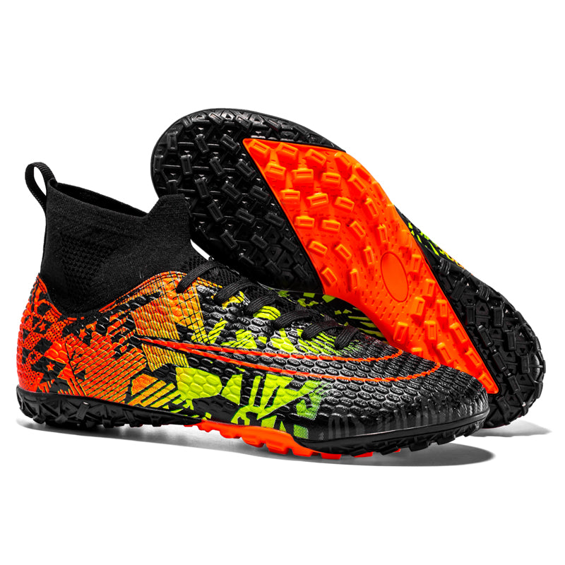 Turf Soccer Shoes, Hip-Top TF Football Cleats for Artificial Grass, Anti-Slip Athletic Training Soccer Boots with Precision Control Upper-WEJIESS2023