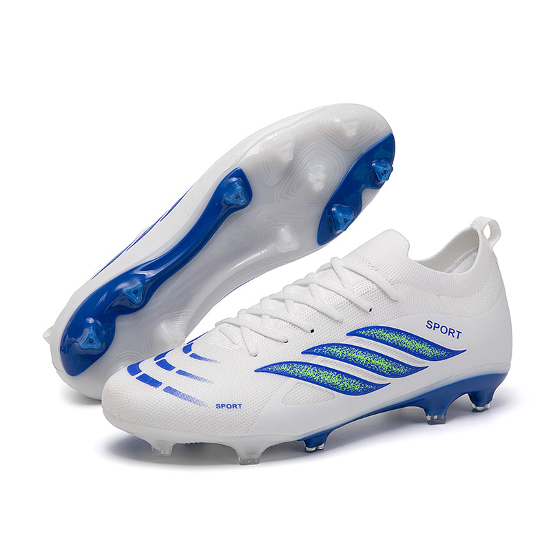 Sock Collar AG Soccer Cleats, Artificial Grass Football Boots, Breathable Speed Training Sneakers for Youth & Adults-Yinzu815