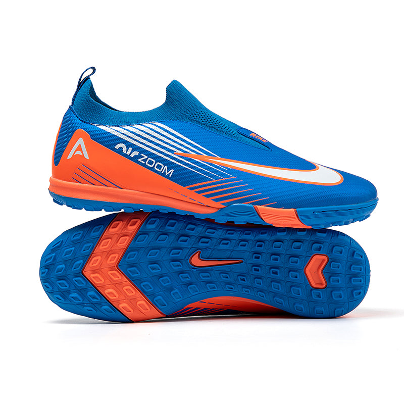 Laceless TF Soccer Cleats, Knit Sock Collar Slip‑On Turf Football Boots, Lightweight Breathable Textured Upper TF‑Stud Soccer Shoes for Adult & Youth Artificial Turf Training & Competition, Multiple Color Options-zusheng-A655