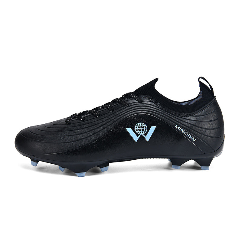 Adult Low Top AG Soccer Cleats, Men Wave Texture Synthetic Football Boots, Artificial Grass Soccer Shoes for Outdoor Competition & Training-yihe-YH2701-1