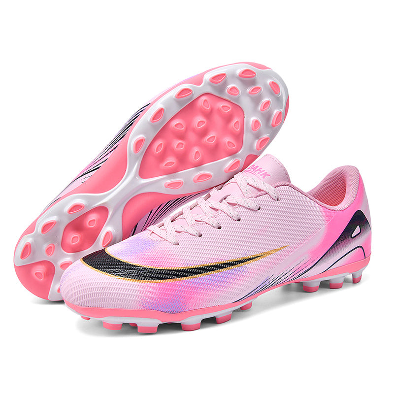AG Soccer Cleats Professional Artificial Grass Football Boots with Non-Slip Outsole, Vibrant Colorful Lightweight Athletic Soccer Shoes for Outdoor Competition & Youth Training-Yinzu-X50