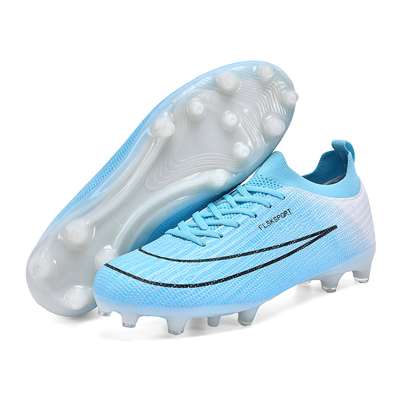 AG Artificial Grass Soccer Cleats, Breathable Knit Football Shoes, Anti-Slip Athletic Boots for Synthetic Turf-Yinzu356