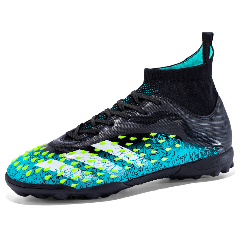 Men's/Women's TF High-Top Turf Soccer Cleats, Artificial Grass Football Shoes, 3D Texture Control Training Sneakers (Multiple Colors)-Yinzu-X23-2