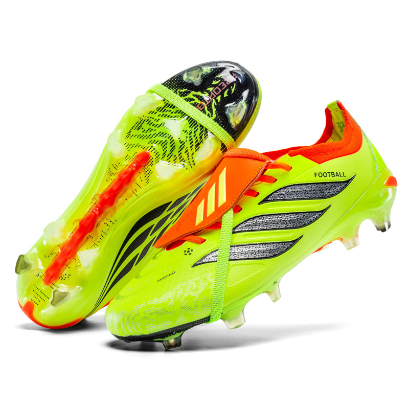 AG Soccer Cleats with Lace Cover, Artificial Grass Football Boots, Speed-Focused Training Sneakers for Youth & Adults-Yinzu-H03