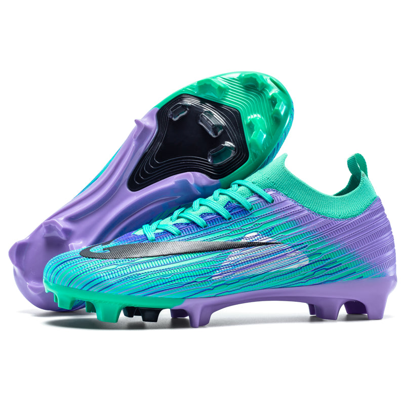 AG Soccer Cleats for Artificial Grass, Breathable Football Shoes, Non-Slip Athletic Sneakers for Training & Matches-Hxh2605Z