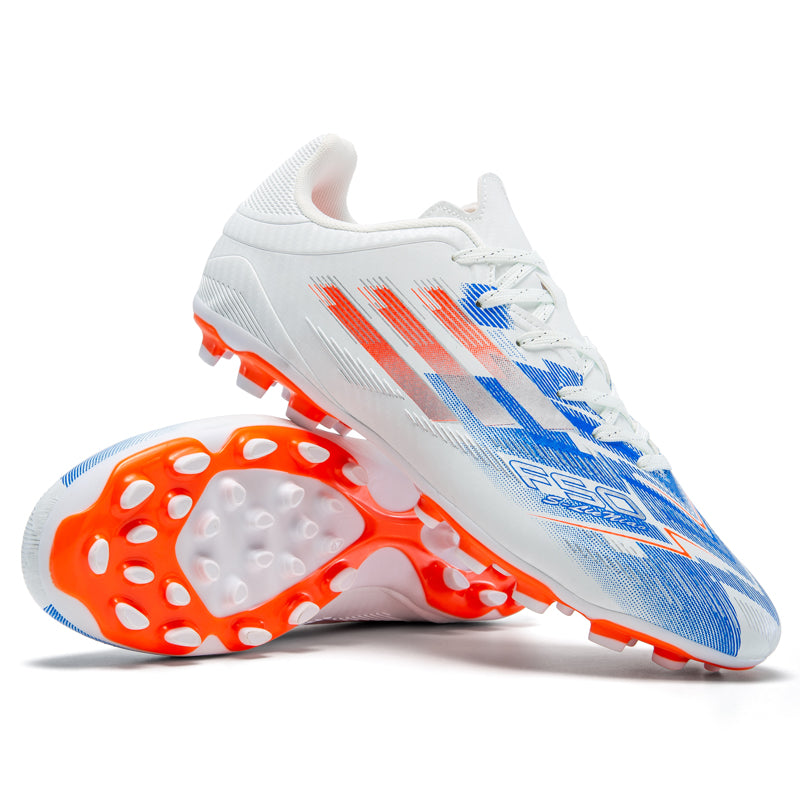 AG Artificial Grass Soccer Cleats, Low-Top Lace-Up Football Boots , Breathable Synthetic Athletic Shoes for Outdoor Synthetic Turf-Hxh-F2003