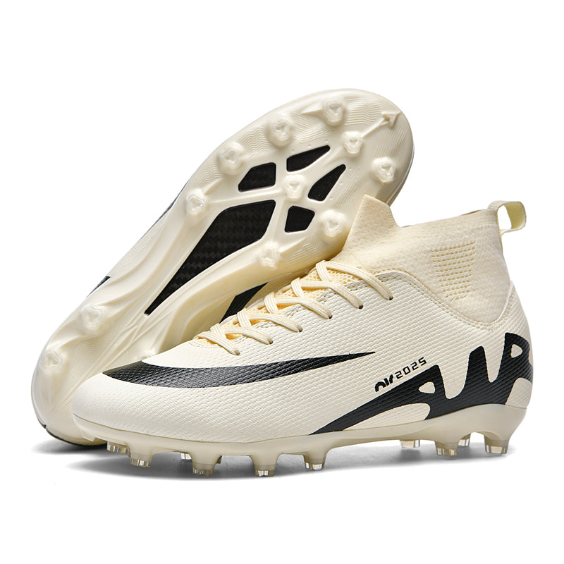 Professional AG Football Shoes for Men & Youth, High-Top Football Boots with Ankle Support, Lightweight Artificial Grass Soccer Shoes with Enhanced Ball Control Texture for Training & Competition-WEJIESS-M2039