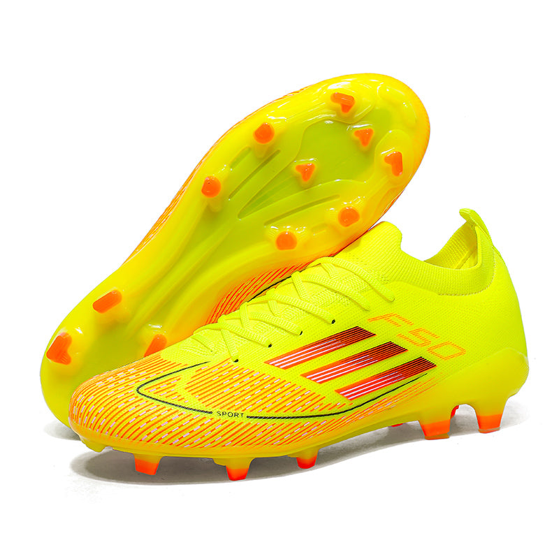 AG F50 Soccer Cleats, Artificial Grass Football Boots, Breathable Knit Speed Training Sneakers for Youth & Adults-Yinzu812