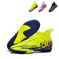 High-Top CR7 Soccer Cleats - TF Turf Football Boots for Training  Anti-Slip Artificial Grass Soccer Shoes& Match, Breathable -WEJIESS033