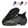 Men's/Women's High-Top AG Soccer Cleats – Breathable Sock-Fit Ankle Collar,Anti-Slip Athletic Football Cleats,Gradient -WEJIESS0628
