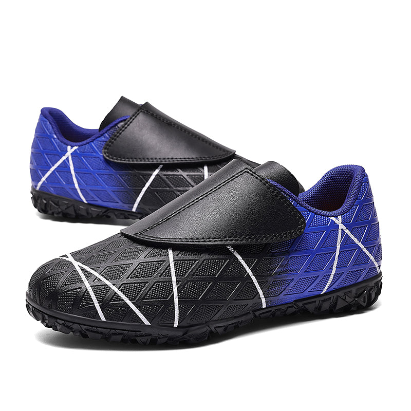 Kids TF Turf Soccer Cleats with Hook &amp; Loop Strap, Boys &amp; Girls Breathable Football Shoes, Anti-Slip Training Sneakers for Artificial Grass (Multiple Colors)-Yinzu2029
