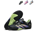 WEJIESS Kids Football Shoes Indoor Outdoor TF Soccer Cleats Youth Athletic Training Shoes with Hook and Loop Strap Non-Slip Rubber Studs-WEJIESS2702