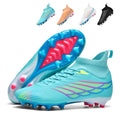 Men's/Women's High-Top AG Soccer Cleats – Wing-Patterned Sock-Fit Football Boots for Natural Grass,Dynamic Support Sock Collar,Professional-Grade Non-Slip Training Shoes-WEJIESS1218
