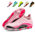 Men's AG Artificial Grass Soccer Cleats, Inspired Breathable Knit Football Shoes, Anti-Slip Athletic Boots for Synthetic Turf-Yinzu256