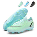 Youth Low‑Cut AG Artificial Ground Soccer Cleats, Knit Sock Collar Soccer Boots, Gradient Splatter‑Print Textured Upper Lace‑Up Football Shoes for Artificial Grass-baobu2508