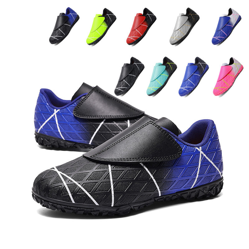 Kids TF Turf Soccer Cleats with Hook &amp; Loop Strap, Boys &amp; Girls Breathable Football Shoes, Anti-Slip Training Sneakers for Artificial Grass (Multiple Colors)-Yinzu2029
