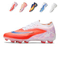 AG Soccer Cleats, Artificial Grass Football Boots, Breathable Knit Collar Training Sneakers for Synthetic Turf (Multiple Colors)-Yinzu-T30