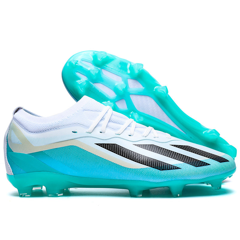 AG Artificial Grass Soccer Cleats, F50 Inspired Breathable Knit Football Shoes, Anti-Slip Athletic Boots for Synthetic Turf-Hxh2310