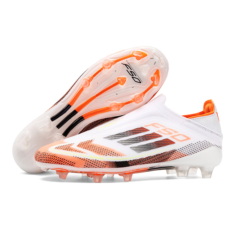 Low-Top AG Artificial Grass Soccer Cleats, Lightweight Breathable Mesh Football Boots, Non-Slip Training Sneakers-Yinzu-FJ50