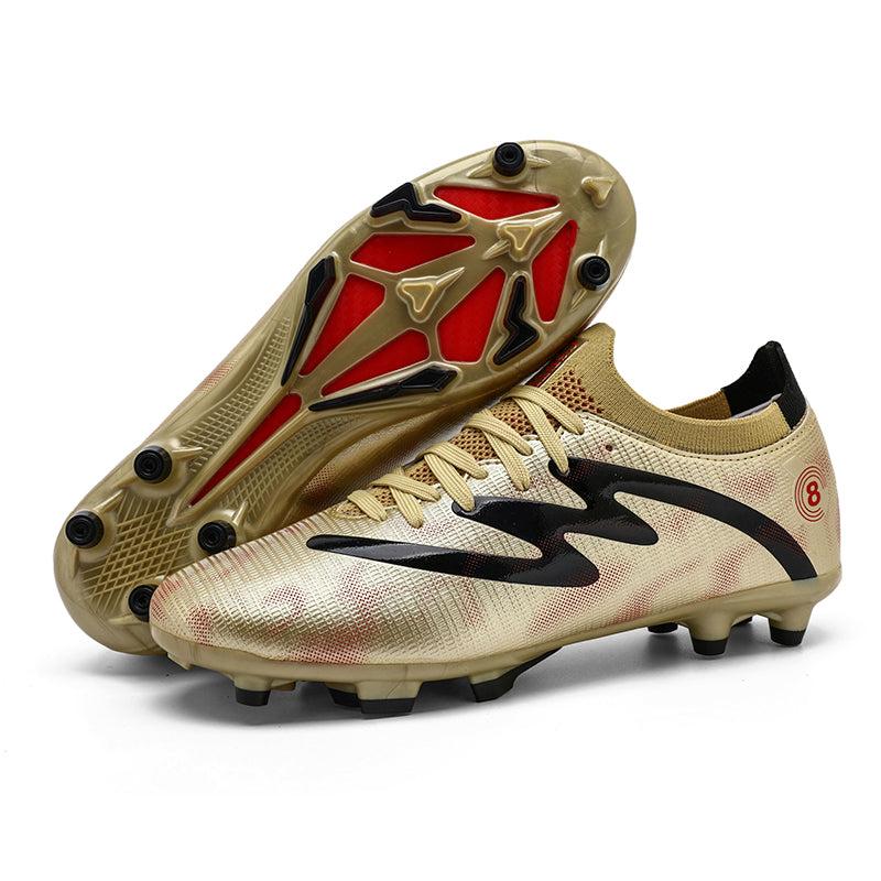 AG Soccer Cleats, Professional  Football Boots for Artificial Grass Pitch, Breathable Knit Sock Collar Anti-Slip Soccer Shoes for Training & Competition, Multi Colors Available-zhuoshi2468