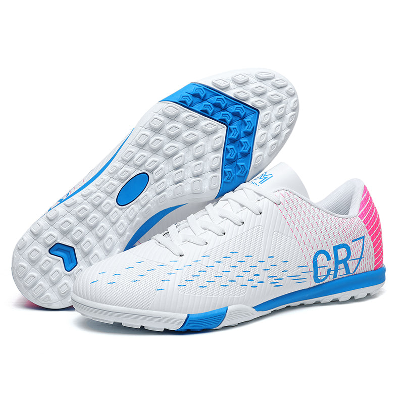 TF CR7 Turf Soccer Cleats, Breathable Low-Top Football Shoes, Anti-Slip Training Sneakers for Artificial Grass (Multiple Colors)-Yinzu018