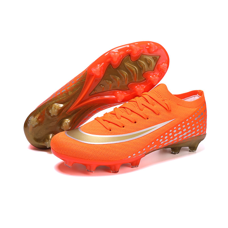 AG Sock Collar Soccer Cleats, Artificial Grass Football Boots, Breathable Knit Speed Training Sneakers for Youth & Adults-YinzuQS003-1