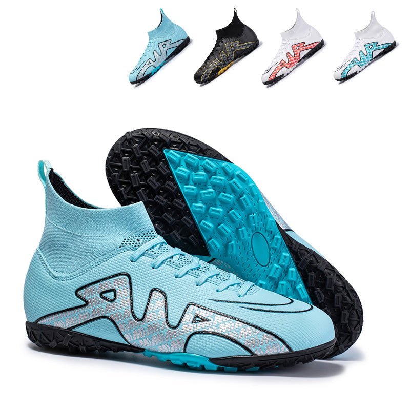 High-Top TF Soccer Cleats - Turf Football Boots with Ankle Support & Non-Slip Traction for Training & Matches-WEJIESS-CK15