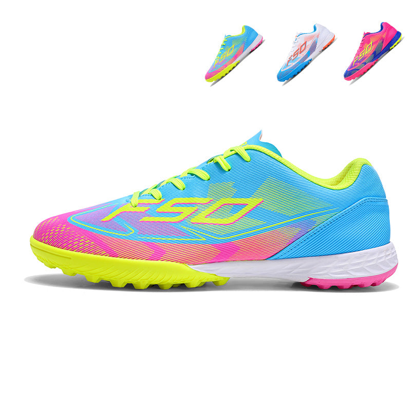 Men's/Youth TF Turf Soccer Cleats, F50 Inspired Lightweight Football Shoes, Breathable Anti-Slip Athletic Training Sneakers for Artificial Turf-Hxh1005