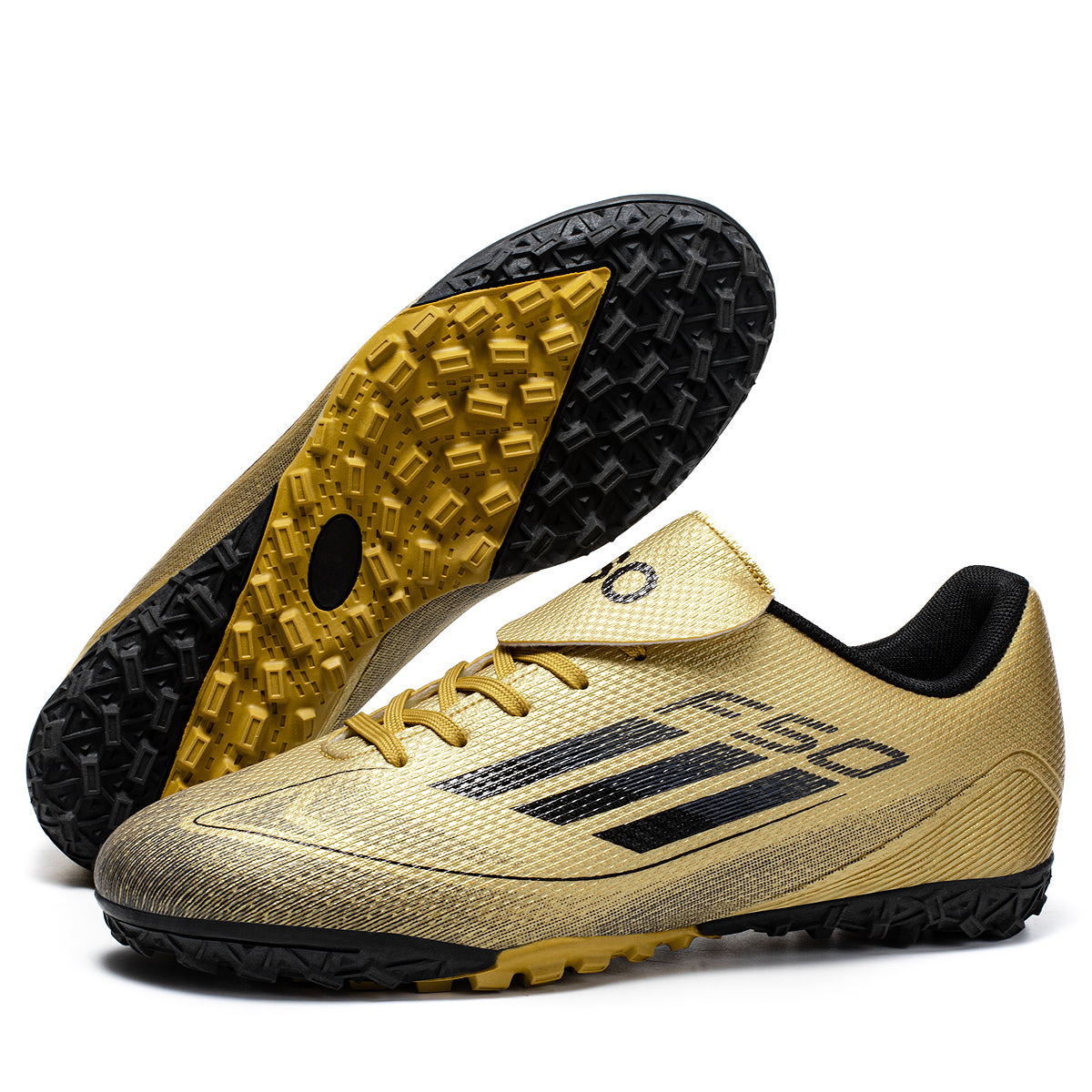 Men's F50 TF Soccer Cleats with Tongue Flap - Turf Football Boots, Breathable Non-Slip Training Sneakers for Youth & Adults-Yinzu0507