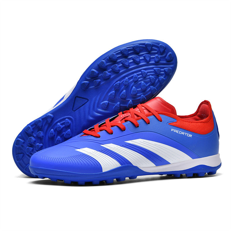 Football Cleats Professional Football Shoes, High-Traction TF Athletics FootBall Shoes, Lightweight Anti-Slip Competition Sneakers ,Control Stripes for Outdoor Grass & Artificial Turf-WEJIESS-X25-2