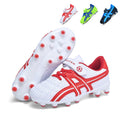 Kids AG Soccer Cleats with Hook-and-Loop Strap, Boys &amp; Girls Breathable Football Boots, Artificial Grass Training Sneakers-Yinzu3368-1