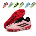 Artificial Grass Soccer Cleats, Classic 3-Stripes Football Shoes, Breathable Knit Collar Athletic Boots for Synthetic Turf-Hxh-A560