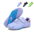 Turf Soccer Cleats, Breathable Velcro Football Shoes, Non-Slip Athletic Training Sneakers for Boys/Girls-Yinzu-T1689