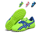 Turf Soccer Cleats with Hook-and-Loop Strap, Boys &amp; Girls Breathable Football Shoes, Non-Slip Training Sneakers for Synthetic Turf-Yinzu3368
