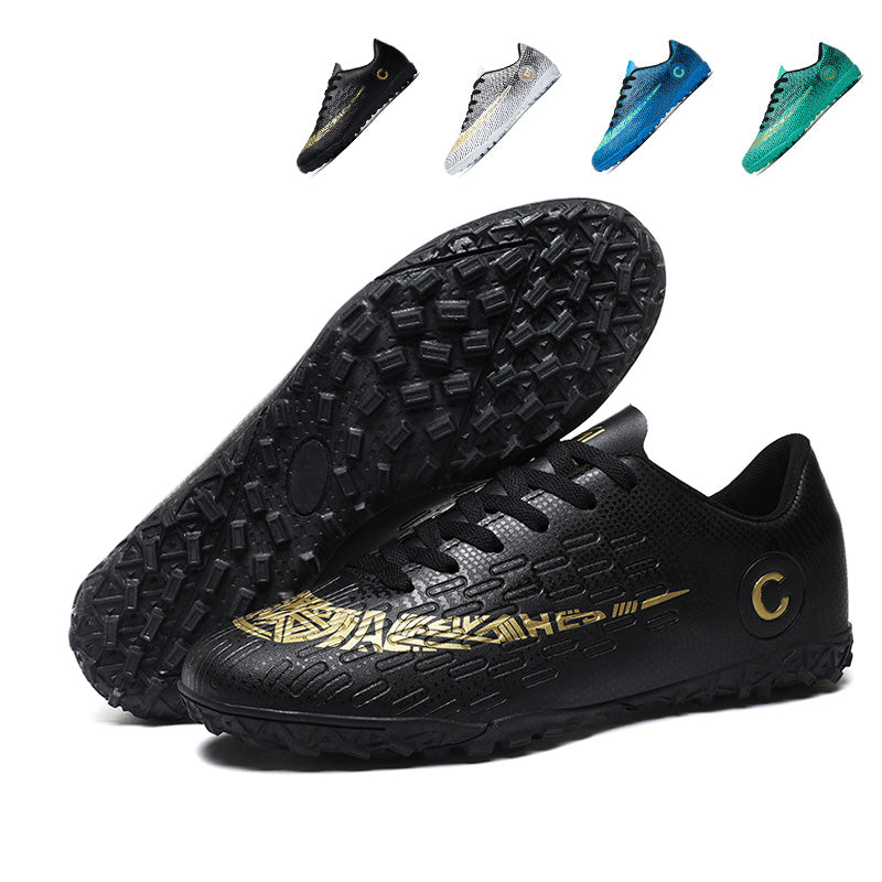 &nbsp;Turf Soccer Cleats, Golden C Logo Breathable Football Shoes, Non-Slip Training Sneakers for Artificial Turf-Yinzu2040-1