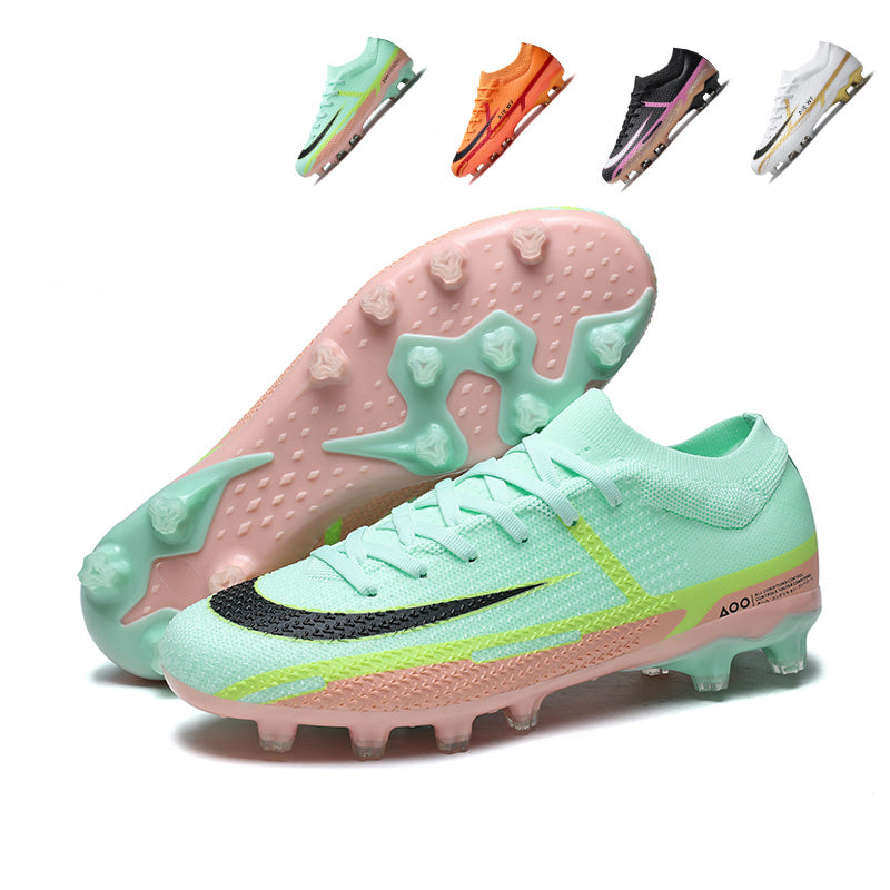 Artificial Grass Soccer Cleats, Vapor-Inspired Knit Football Shoes, Textured Control Anti-Slip Athletic Boots for Synthetic Turf-Hxh8530