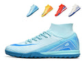 &nbsp;Turf Soccer Cleats, High-Top Knit Football Shoes, Breathable Non-Slip Training Sneakers for Artificial Turf-Hxh2038-1