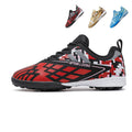 Turf Soccer Cleats, Geometric Print Lightweight Football Shoes, Non-Slip Breathable Training Sneakers for Boys/Girls-Yinzu8052