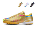 Turf Soccer Cleats, Gradient Rainbow Print Football Shoes, Breathable Knit Training Sneakers for Artificial Turf-Yinzu-X28-1
