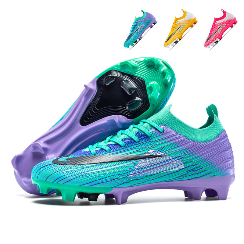 AG Soccer Cleats for Artificial Grass, Breathable Football Shoes, Non-Slip Athletic Sneakers for Training &amp; Matches-Hxh2605Z