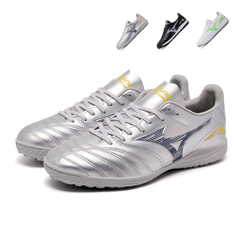 TF Turf Soccer Cleats, Classic Leather-Like Training Football Shoes, Non-Slip Athletic Sneakers for Artificial Turf-HxhJ2511