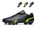 Artificial Grass Soccer Cleats, Classic Fold-Over Tongue Football Shoes, Anti-Slip Athletic Boots with Synthetic Leather Upper for Synthetic Turf-Hxh-ZJ892