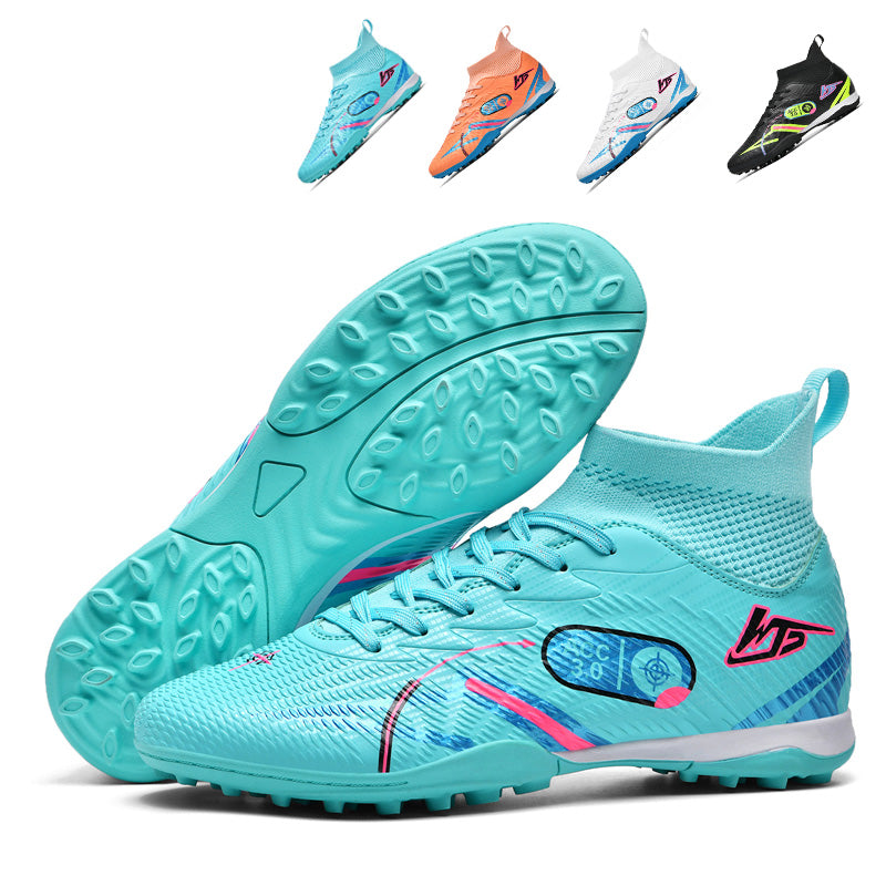 High-Top TF Football Shoes- ACC 3.0 Turf Football Boots with Ankle Support for Training & Matches-WEJIESS30